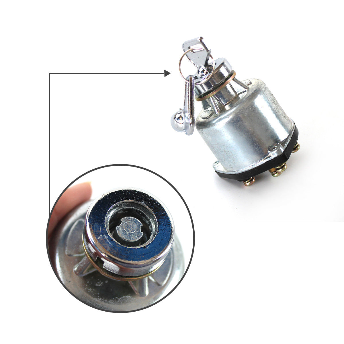 007SS-54-3 Ignition Switch with 2 Keys for Kato HD250 HD800 HD700