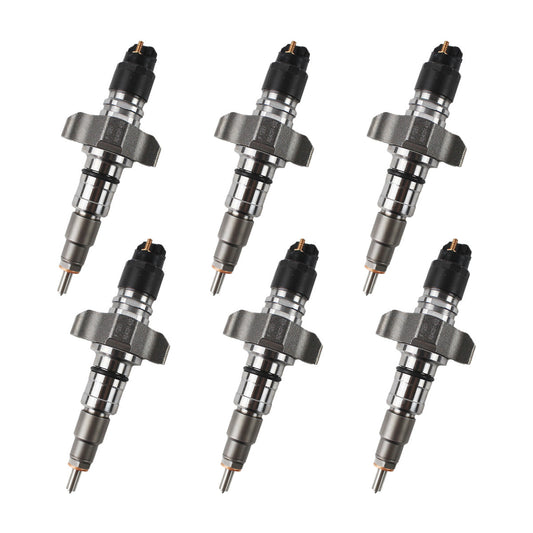 6 PCS Fuel Injector 2854608 0445120057 for CASE New Holland IVECO Engine F4HE9687 Tractor Maxxum 115 125 140 T6030 T6050 T6080 T6090