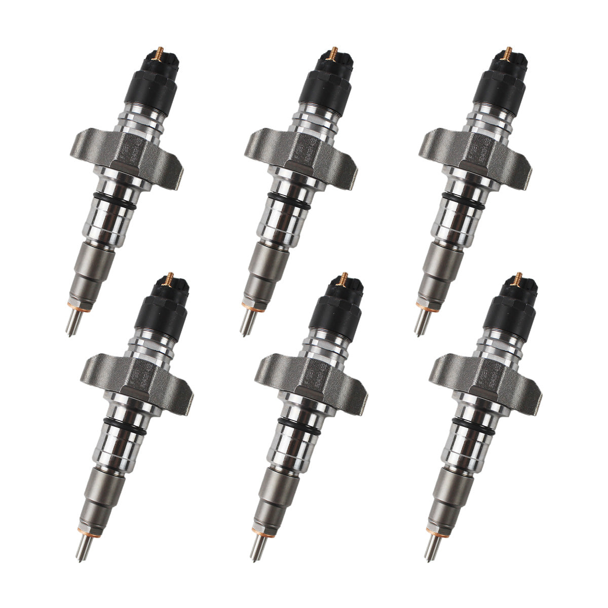 6 PCS Fuel Injector 2854608 0445120057 for CASE New Holland IVECO Engine F4HE9687 Tractor Maxxum 115 125 140 T6030 T6050 T6080 T6090