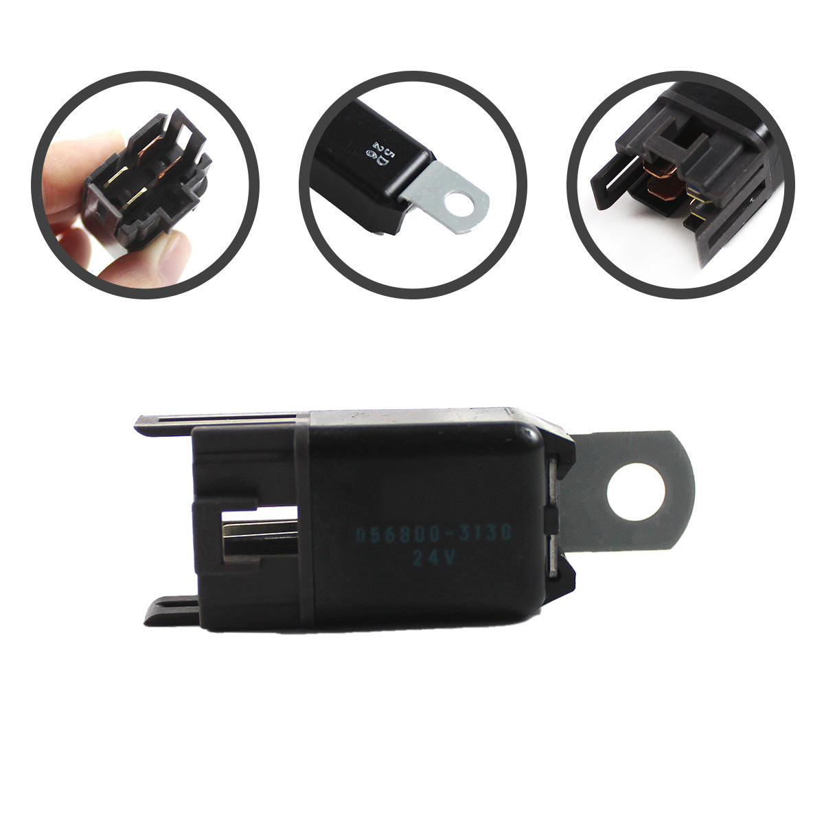 056800-3130 24V Air Conditioner Relay for Komatsu Excavator