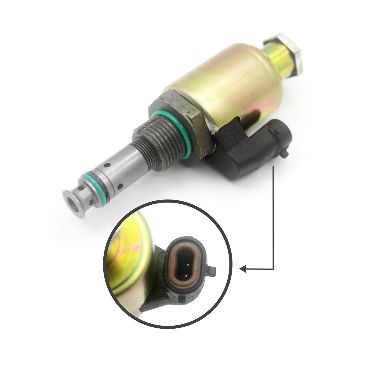 122-5053 24V Stop Solenoid for Caterpillar E325C 3126B 120H