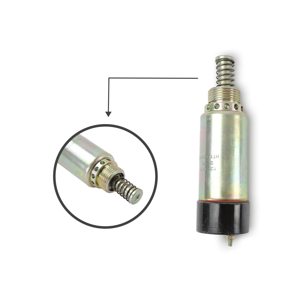 125-5772 1255772 Shut Off Solenoid Valve for Caterpillar 3114 3116