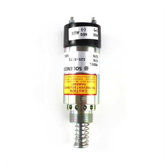 12V 125-5771 Fuel Shutoff Solenoid for Caterpillar 3114 3116 3126 Engine
