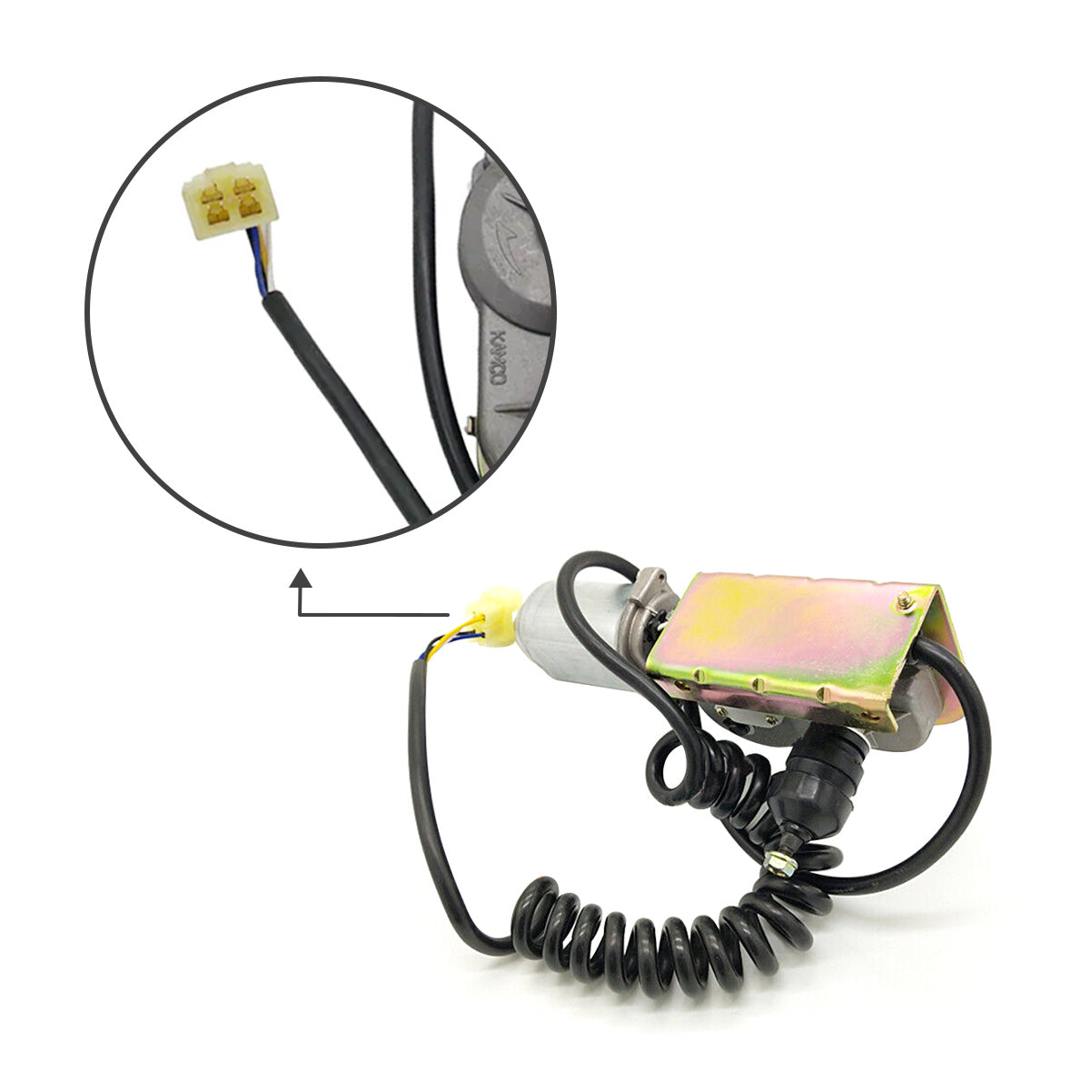 12V 538-00005A Wiper Motor for Doosan Daewoo Excavator DX15 DX18
