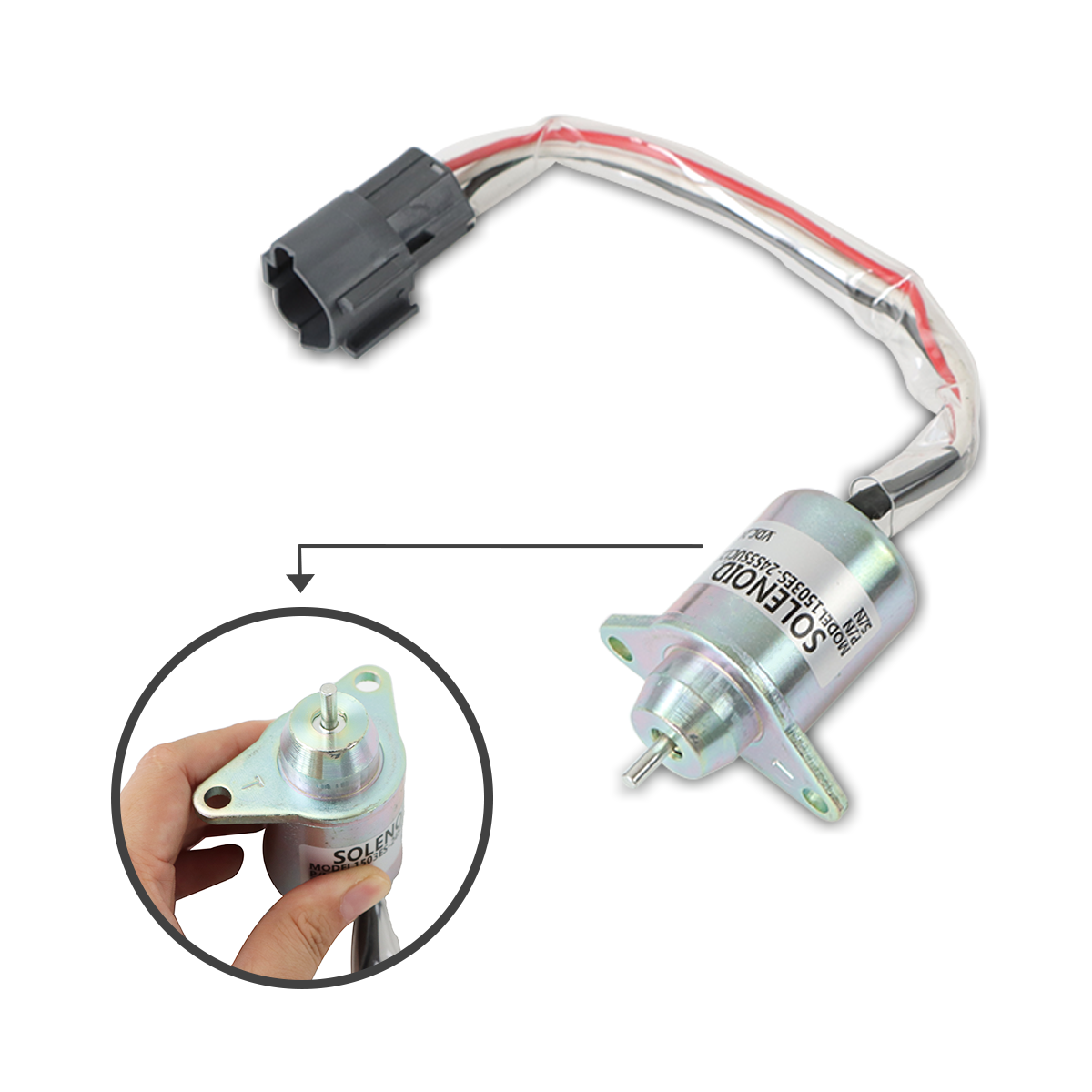 1503ES-24S5SUC12S Fuel Shut Off Solenoid Valve for Yanmar Engine