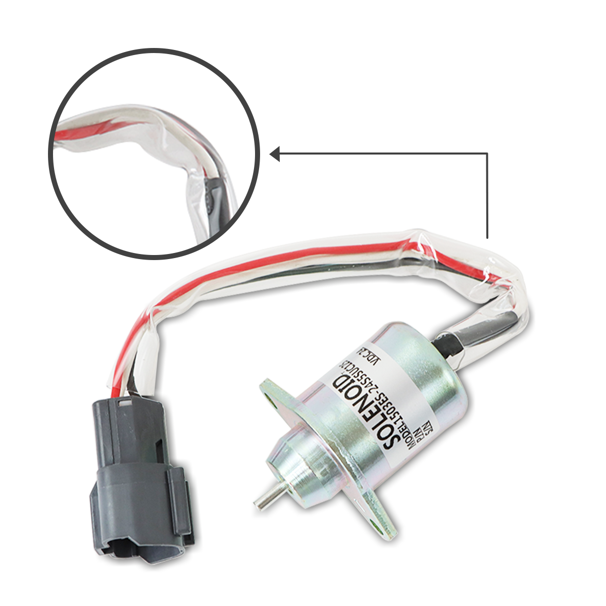 1503ES-24S5SUC12S Fuel Shut Off Solenoid Valve for Yanmar Engine