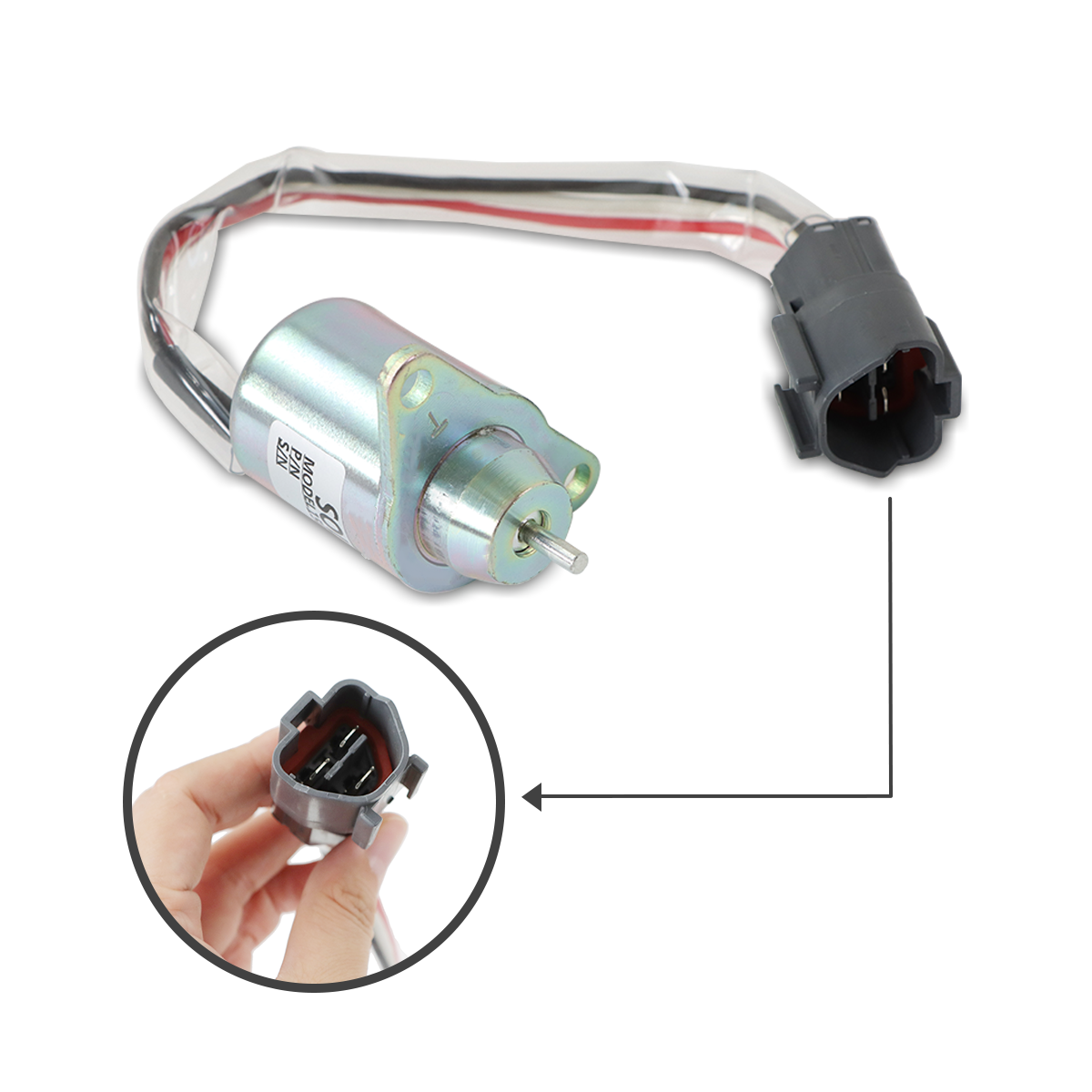 1503ES-24S5SUC12S Fuel Shut Off Solenoid Valve for Yanmar Engine