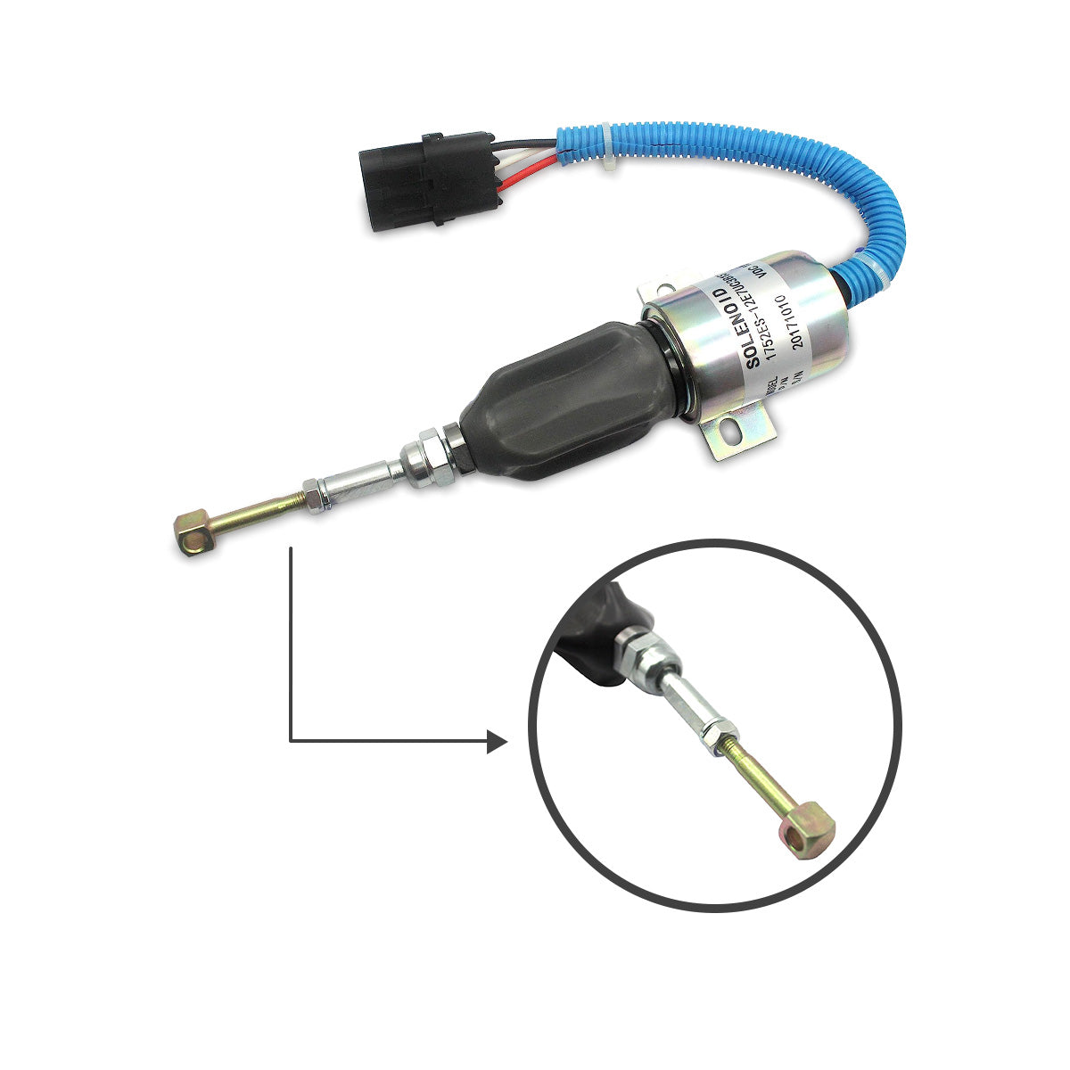 1752ES-12E7UC3B1S1 12V Shutoff Stop Solenoid for Cummins Engine