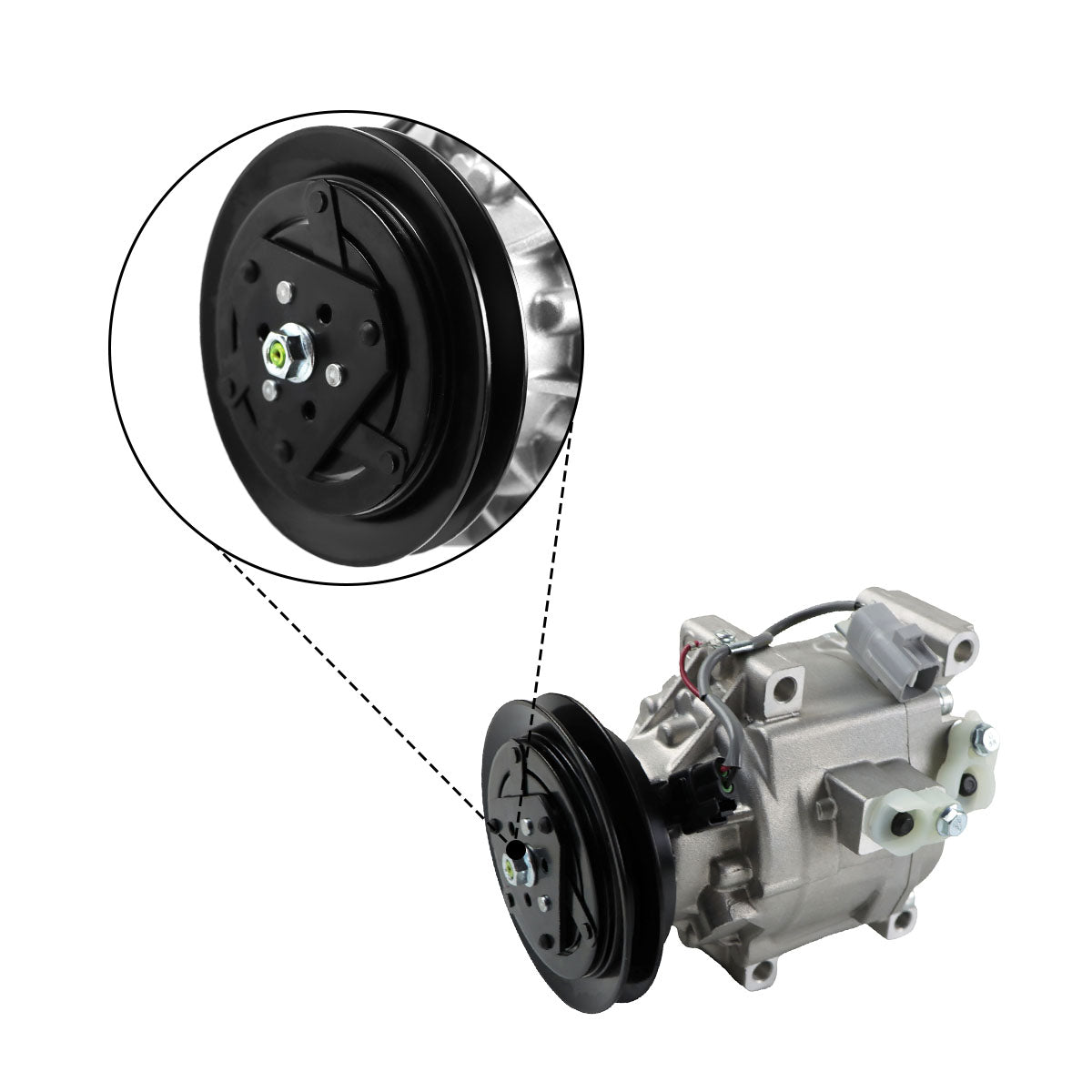 1PK AC Compressor 1406-7030 1906-7000 for John Deree Trator 3320 3520 3720 3046R 4052R