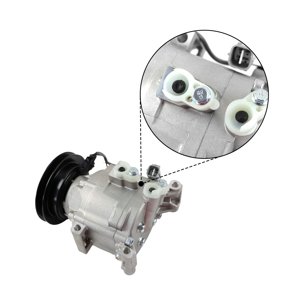 1PK AC Compressor 1406-7030 1906-7000 for John Deree Trator 3320 3520 3720 3046R 4052R