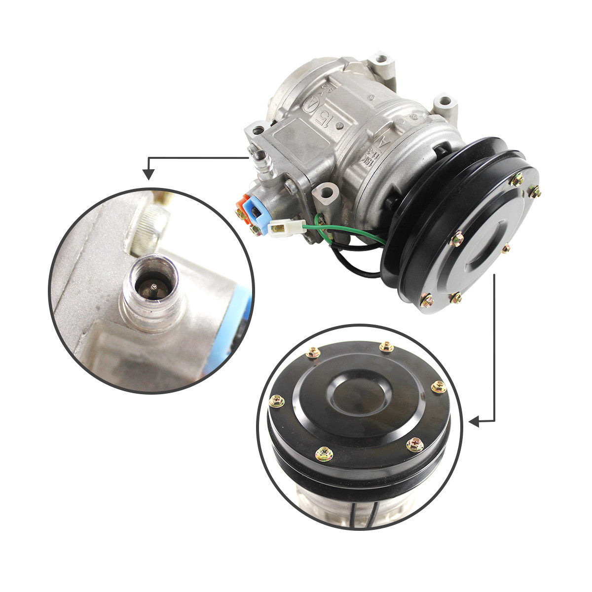 20Y-979-3111 Air Conditioning Compressor for Komatsu PC200-6