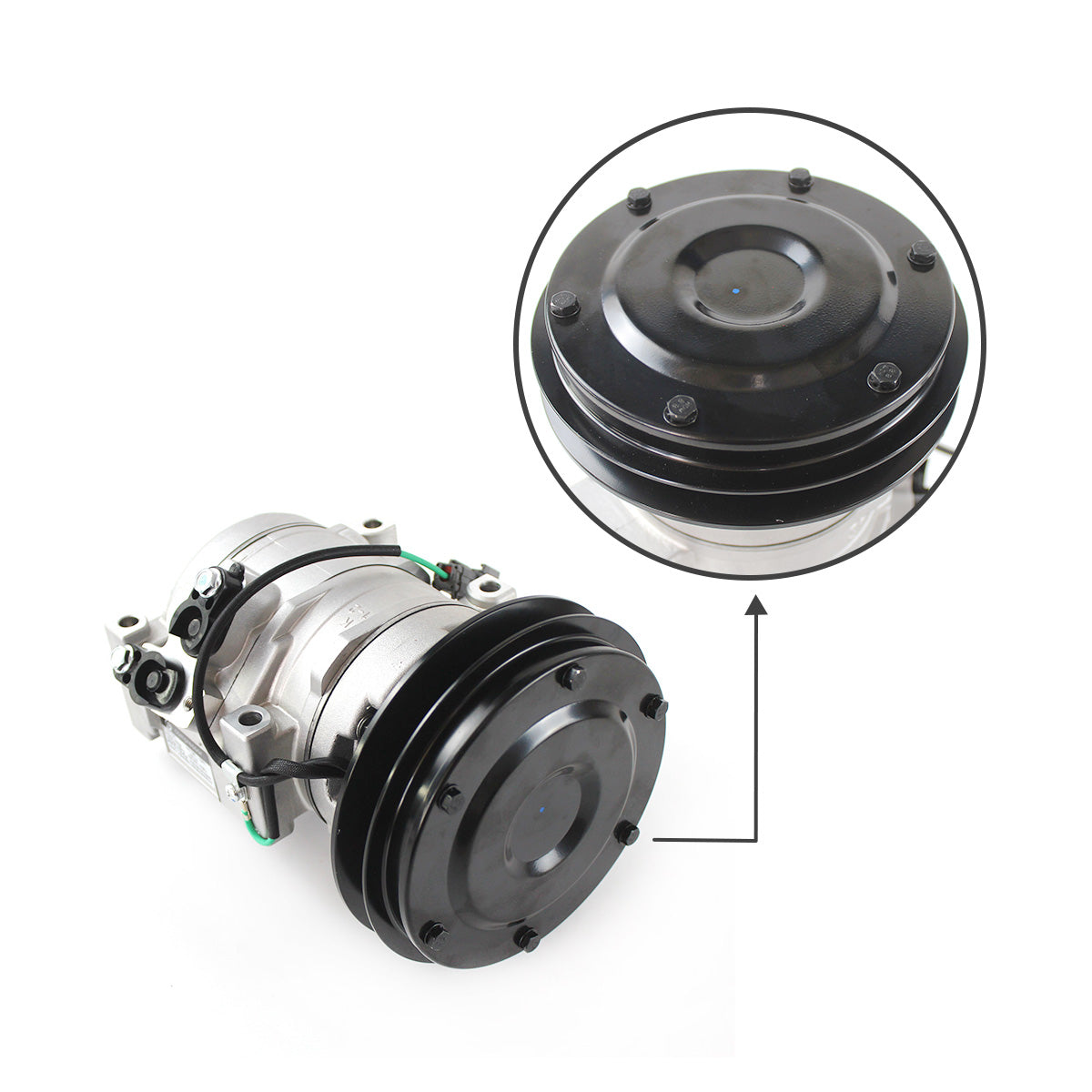 SINOCMP? 10S15C A/C AC Compressor 20Y-979-6121 447220-4053 for Komatsu PC200-7 PC200-8 PC220-8 PC270-8 PC300-8 Excavator