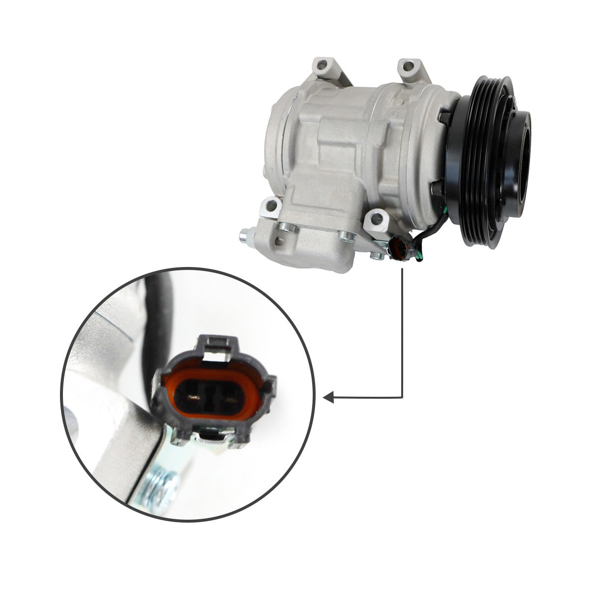 2208-6013B 24V 4PK Compressor for Doosan DX225LC-V