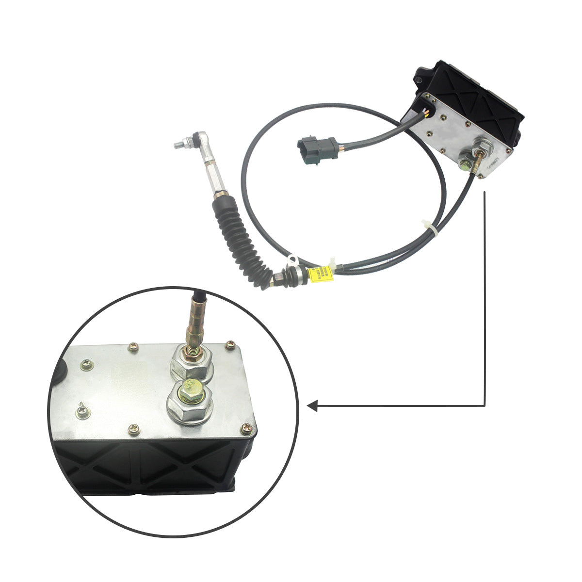 247-5210 Governor Throttle Motor with Single Cable 7 Pins for Caterpillar E330C