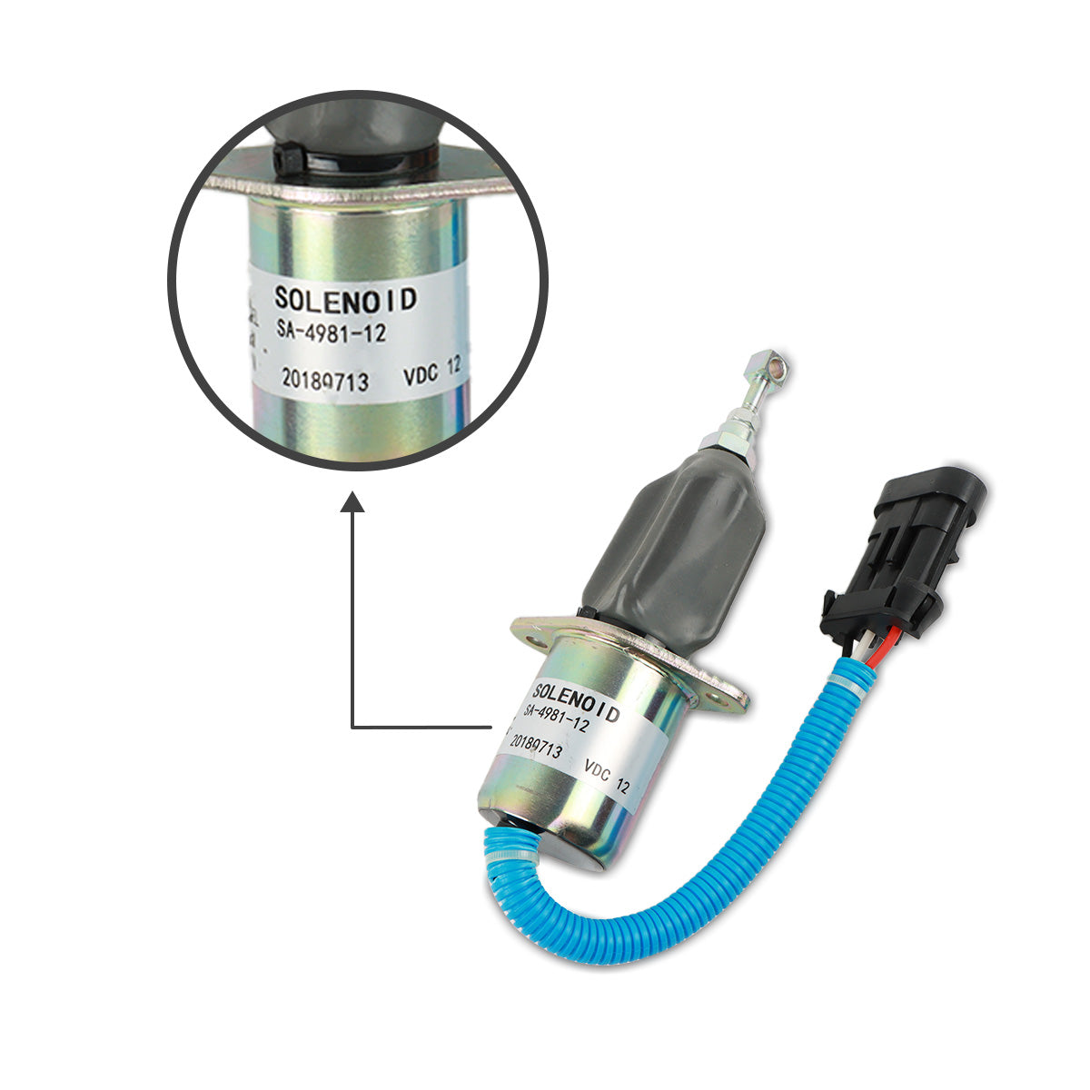 3800723 5016244AA SA-4981-12 Stop Solenoid Valve for Cummins Engine