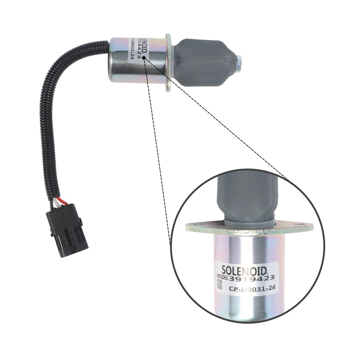 3931196 3919423 SA-4754-24 Shut Off Solenoid Valve for Cummins Engine