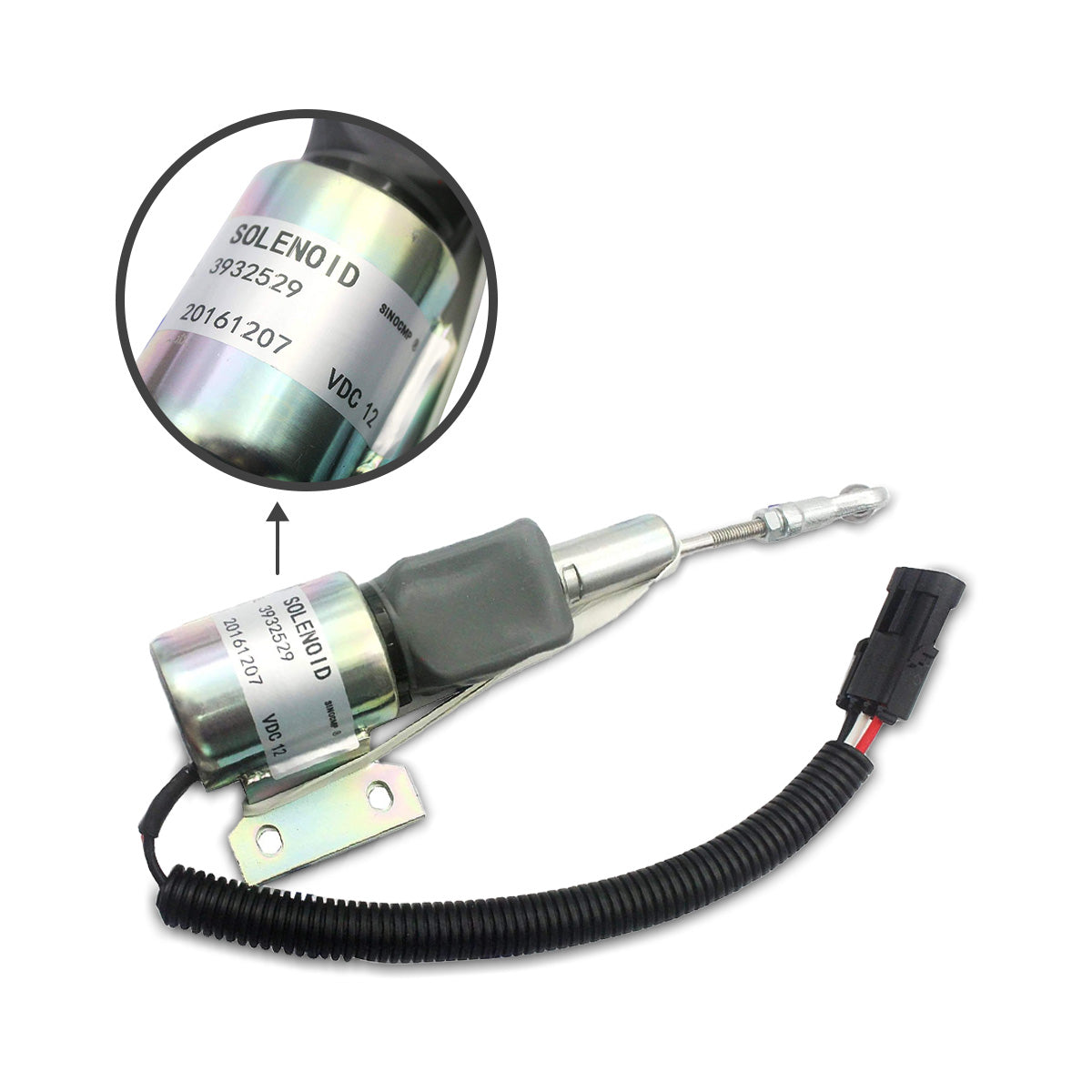 3932529 SA-4756-12 12V Stop Shut Off Solenoid Valve for Cummins 4BT/6BT Engine