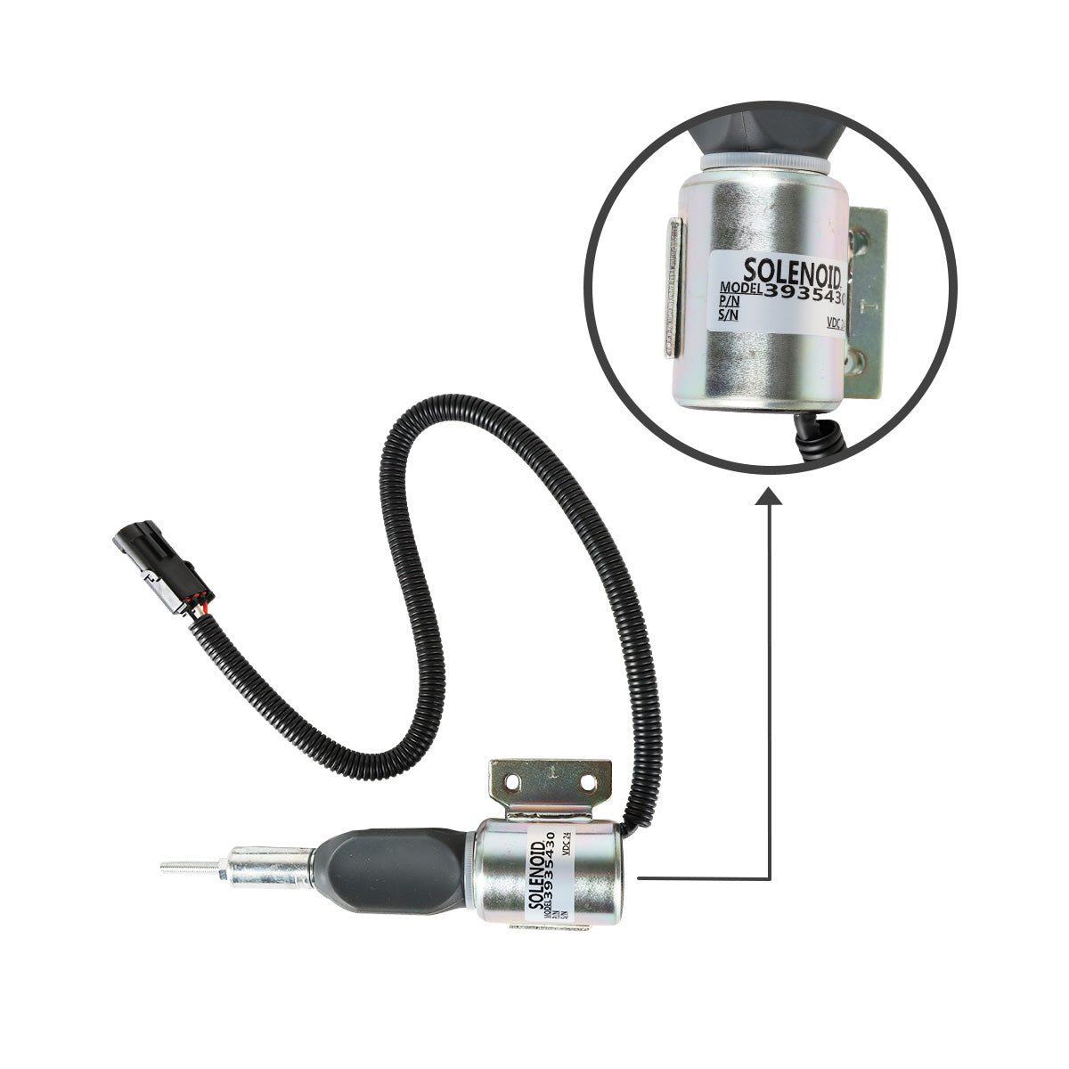 3935430 SA-4755-24 Stop Solenoid Valve for Cummins 6BT 5.9L Engine