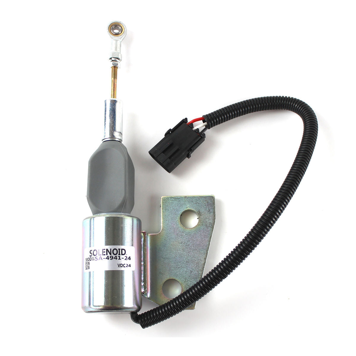 Stop Solenoid SA-4941-24 3991168 3964628 for Cummins 4BT Engine Hyundai R130 Excavator