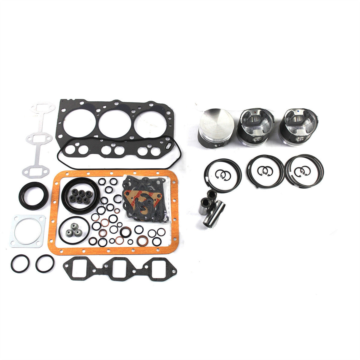 3T72 Engine Rebuild Kit for Yanmar YM169 YM180 YM186 Tractors