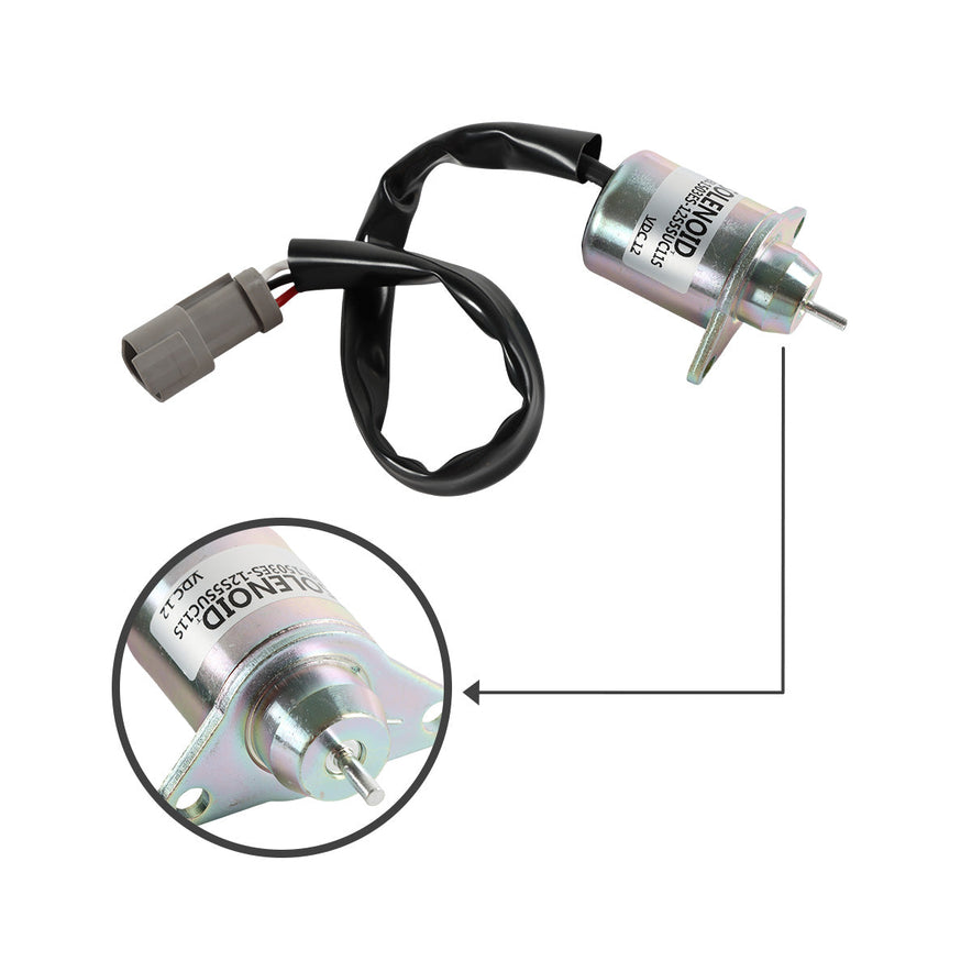 41-6383 1503ES-12S5SUC11S 12V Stop Solenoid for Yanmar Engine