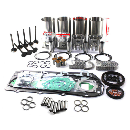 4D84-2 4D84E-2 Engine Overhaul Rebuild Kit for Yanmar B6 Komatsu PC40-7 PC50UU-2
