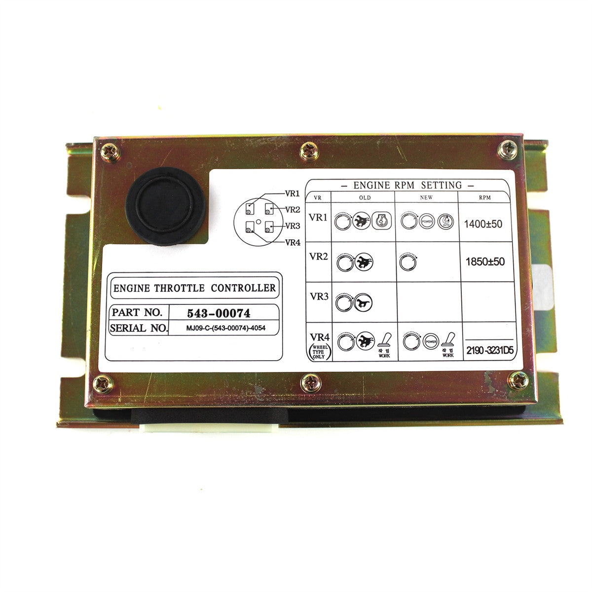543-00074 Engine Throttle Controller for Doosan SOLAR 340LC-7 250LC-V
