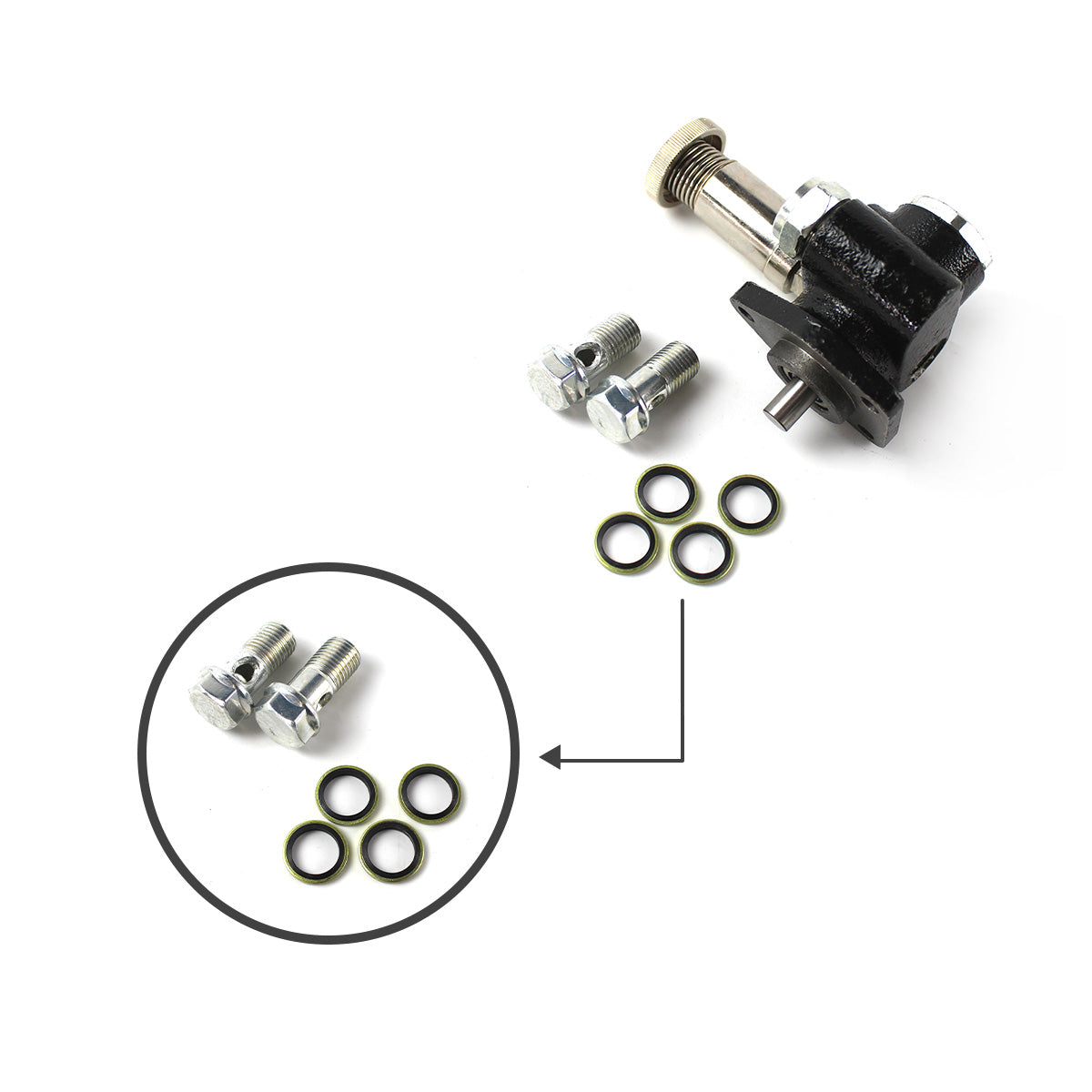 5I-7507 Manual Fuel Pump for Caterpillar E320B E320BL 3066 Excavator