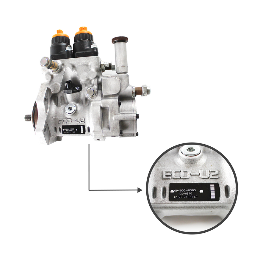 6156-71-1112 Fuel Injection Pump for Komatsu PC450-7 6D125 Engine