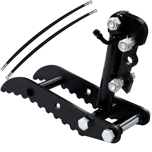 Hydraulic Thumb Clip for Mini Excavators, with 2*M14 Hoses and Screws, Small Digger Attachments fit Most of up to 2 tons