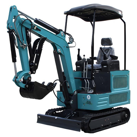 1.8 ton mini excavator. Equipped with a KubotaEngine for robust power. Shipped from the United States