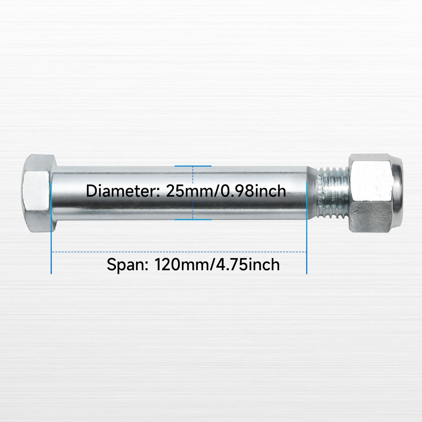 Mini Excavator Pins 0.98in/25mm Replaceable Small Digger Attachments Link pin for Backhoe Accessories