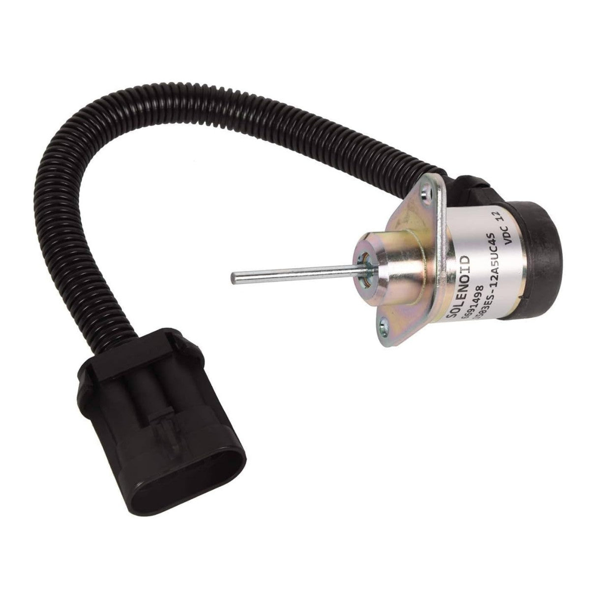 6691498 1503ES-12A5UC4S 1G925-60011 12V Shut Off Solenoid Stop Shutdown Solenoid for Bobcat S185 Skid Steer Kubota Engine