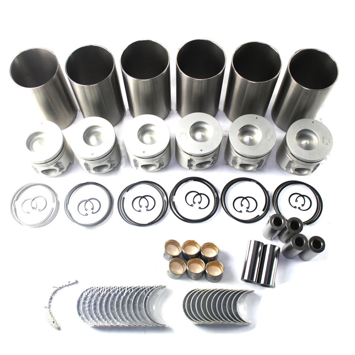 6D34 6D34T Engine Rebuild Kit for Kobelco SK200-5 SK200-6 SK230-6E Excavator