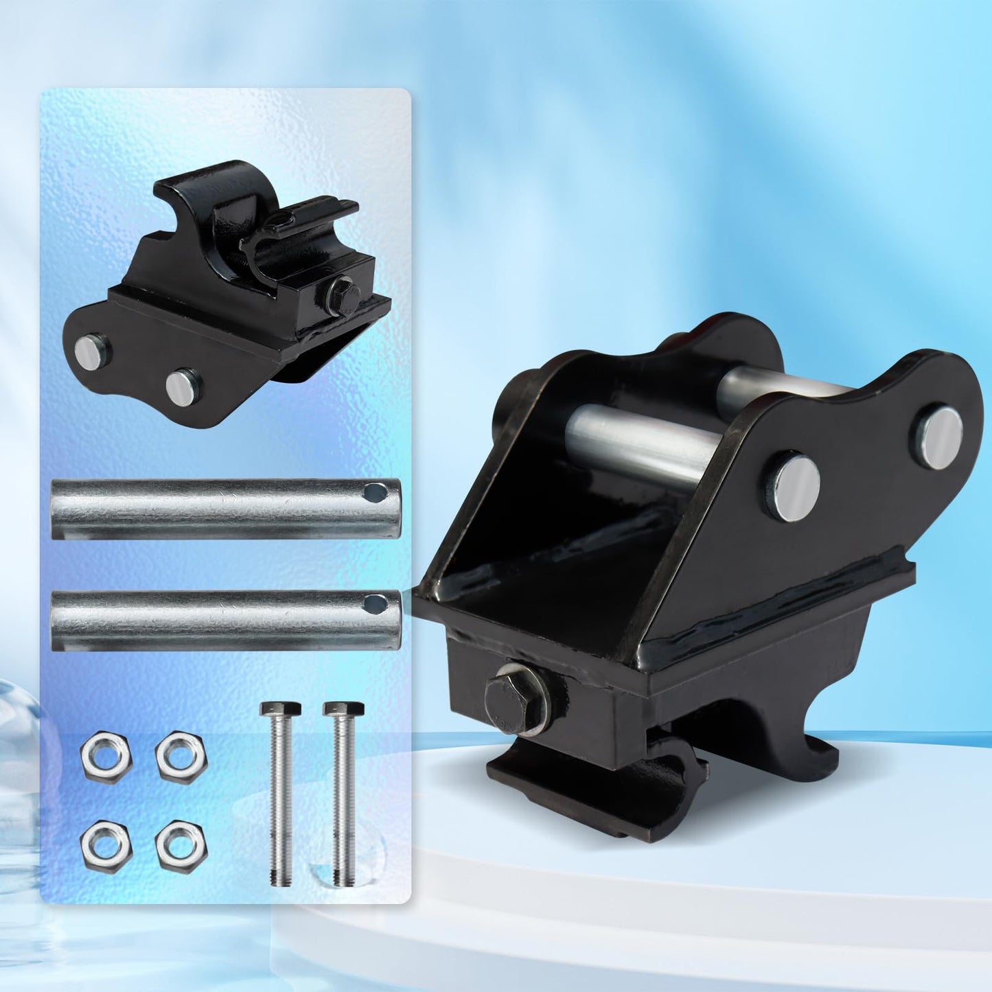 Mini Excavator Attachments Mechanical Quick Change Hitch for Small Digger Quick Coupler Fit Most of up to 3 tons Excavators