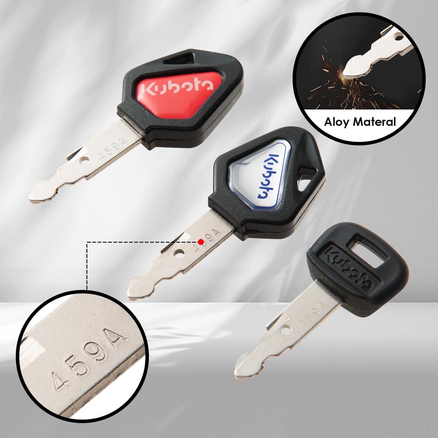 44Pcs Heavy Equipment Keys Master Set,Excavator Dumper Dozer Machinery Key for Caterpillar JohnDeer Hitachi Komastu Volvo Bobcat Case JCB Doosan Kobelco