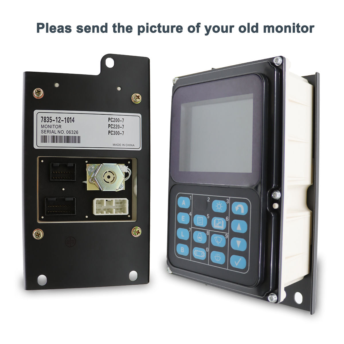 7835-12-1014 7835-12-1013 7835-12-1001 Monitor Display Panel for Komatsu PC300-7 PC300LC-7