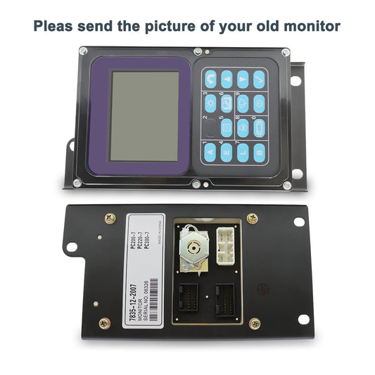 7835-12-2007 7835-12-2008 Gauge Cluster Monitor for Komatsu PC400-7 PC400LC-7