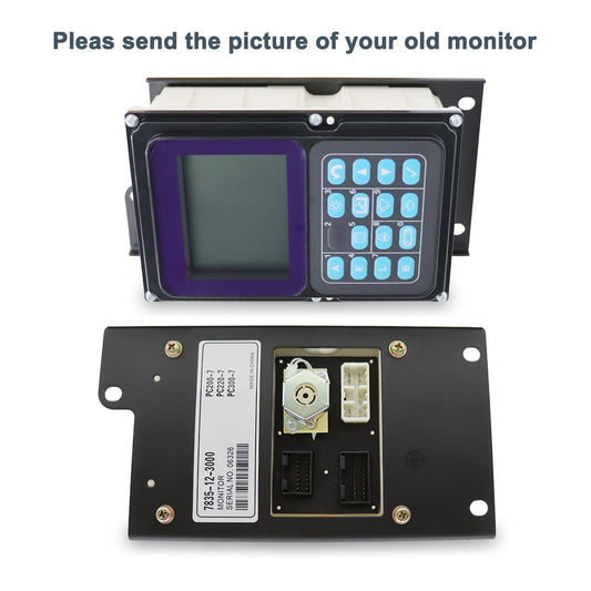 7835-12-3000 Monitor Gauge Panel for Komatsu Excavator PC300-7 PC360-7