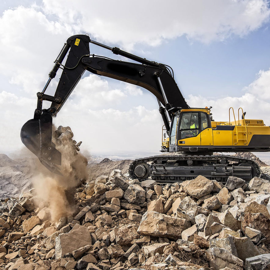 15.7"/400 mm Mini Excavator Bucket Attachment, Backhoe Digging Trenches Fit for 0.8-1.8 Tons Small Digger, Mini Excavator Bucket with Metal Teeth