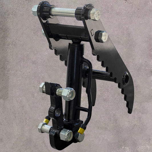 Hydraulic Thumb Clip for Mini Excavators, with 2*M14 Hoses and Screws, Small Digger Attachments fit Most of up to 2 tons