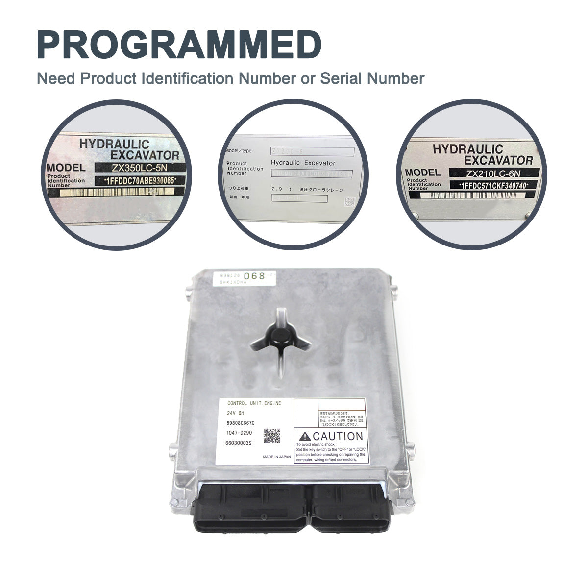 8980806670 Engine Controller for Hitachi Excavator ZX270-3 ZX280-3
