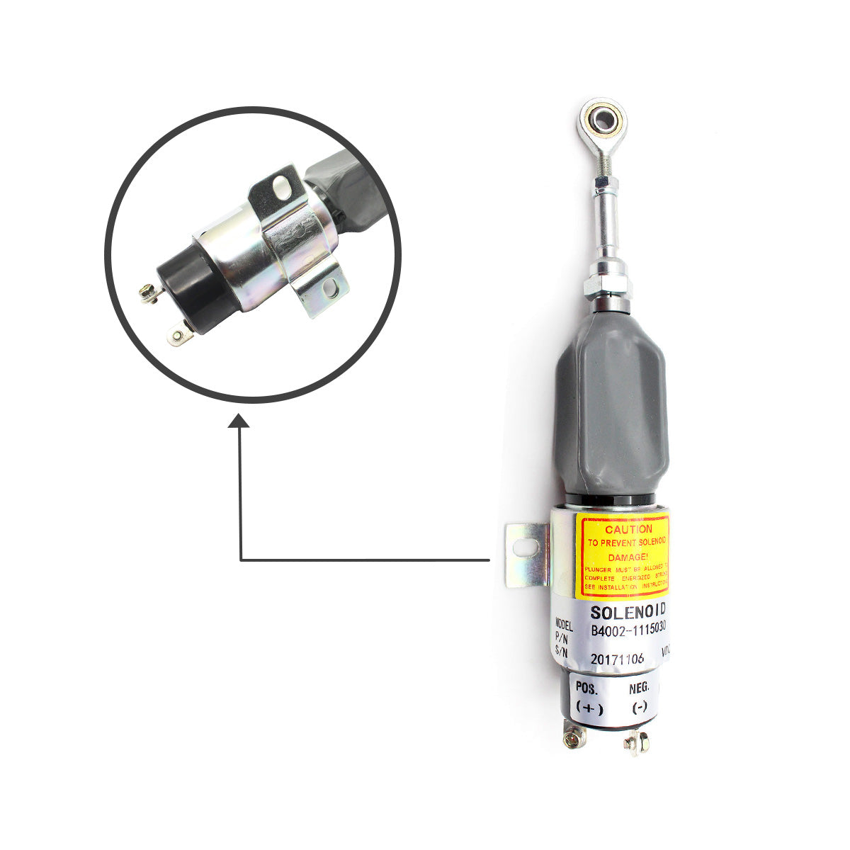 B4002-1115030 24V Stop Solenoid Valve for Komatsu PC60-7 PC200-7