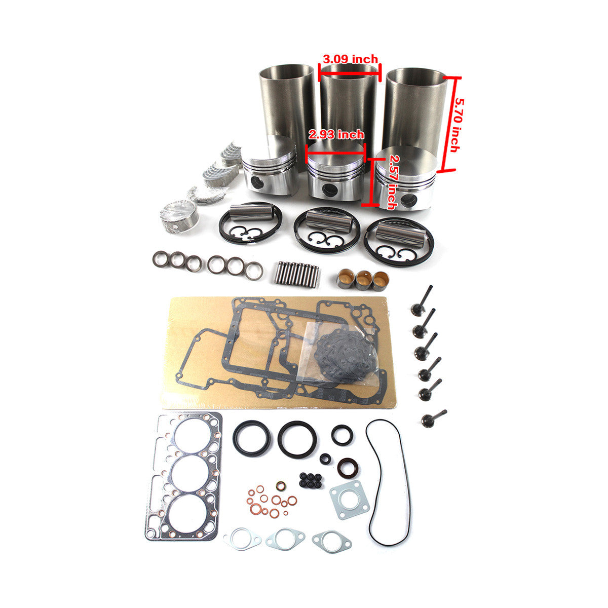 D950 D950BH D950B Engine Overhaul Rebuild Kit for Kubota Engine KH41 KH61 Tractor