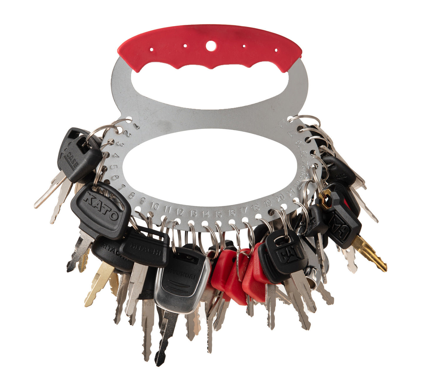 44Pcs Heavy Equipment Keys Master Set,Excavator Dumper Dozer Machinery Key for Caterpillar JohnDeer Hitachi Komastu Volvo Bobcat Case JCB Doosan Kobelco
