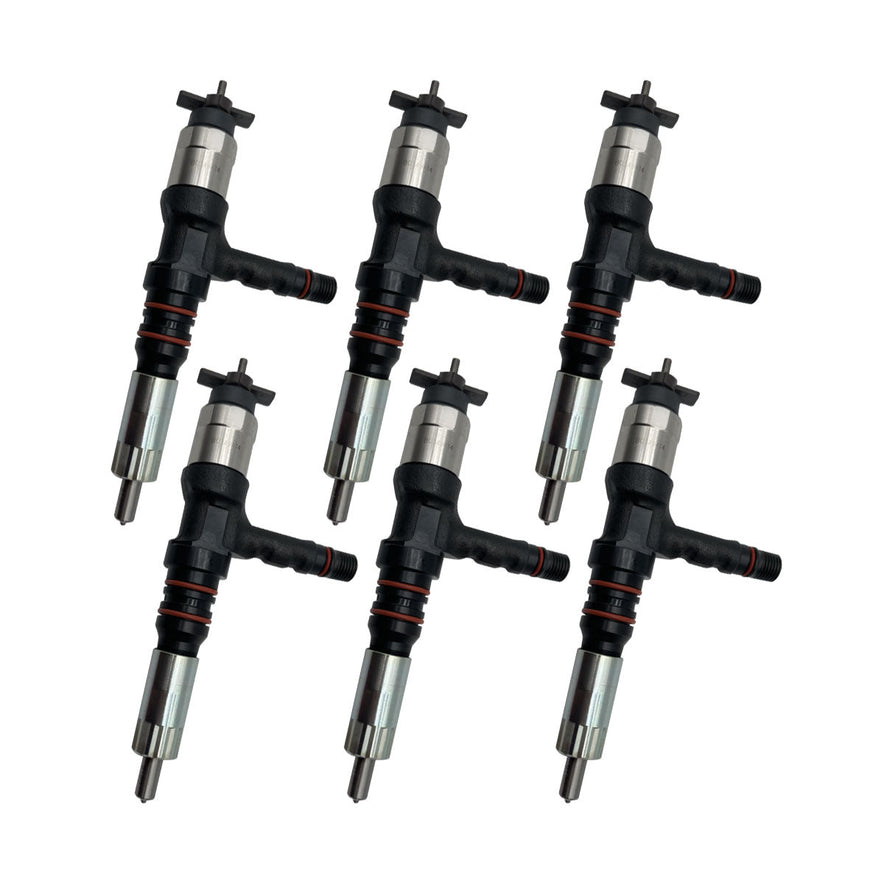 Diesel Fuel Injector 6261-11-3200 095000-6140 for Komatsu PC800-8 Excavator SAA6D140E Engine