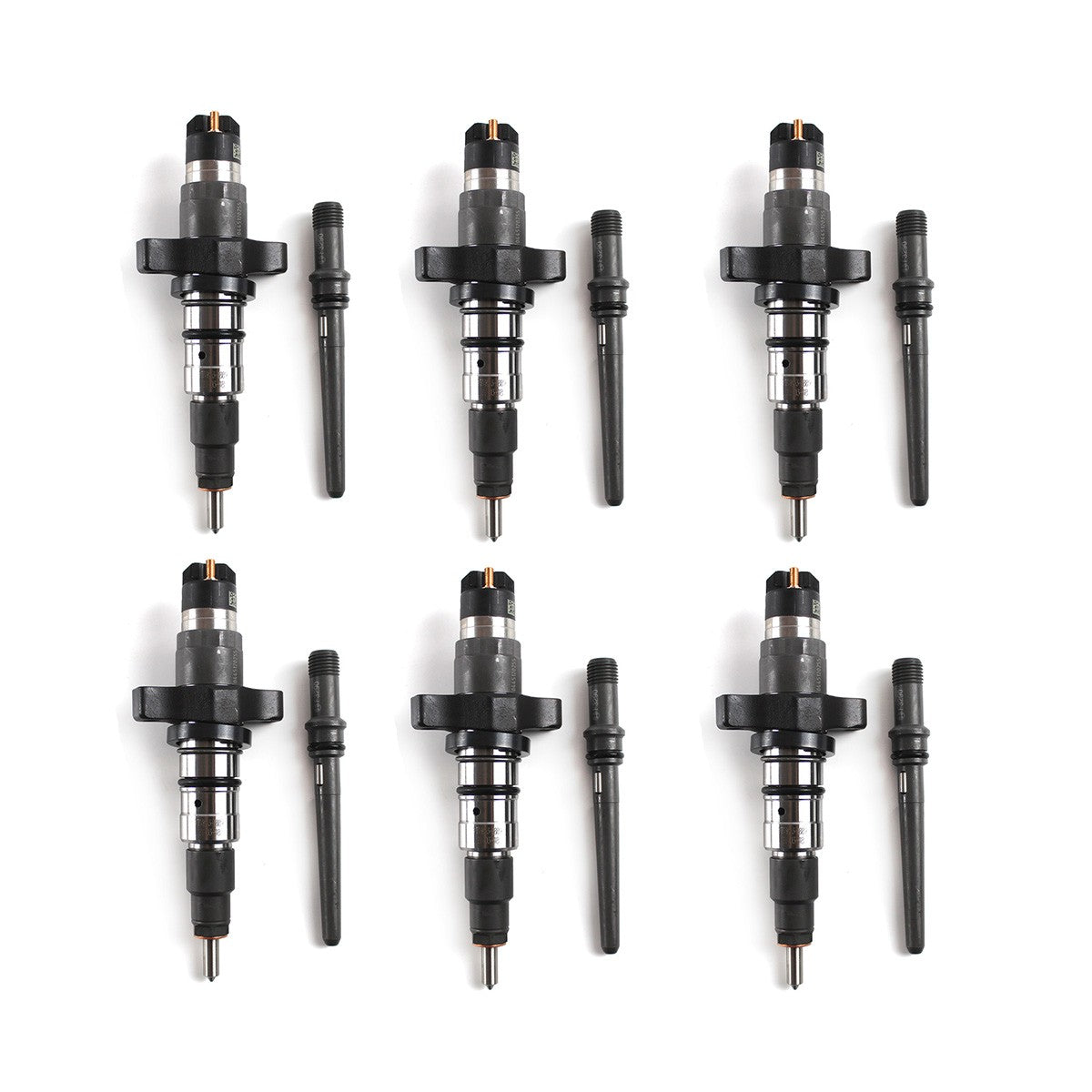 1PC/6PCS Diesel Fuel Injector with Connect Tube 0986435503 0445120255 for 2003-2004 Dodge Pick-up Ram Cummins 5.9L Engine