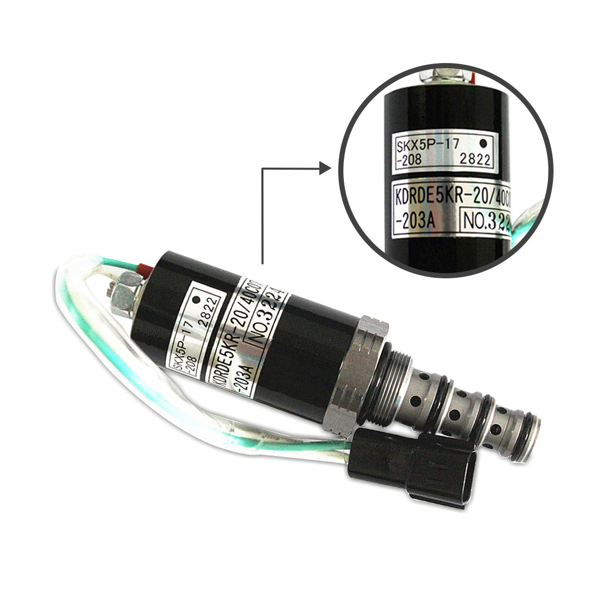 EZ20V00018F1 Hydraulic Pump Solenoid Valve for Kobelco SK60 SK200-3