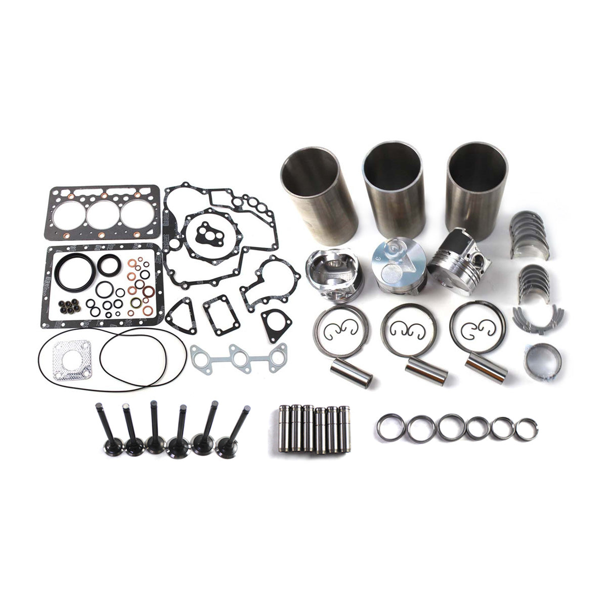 BeyongParts? D722 D722EBH D722E Engine Overhaul Rebuild Kit for Kubota Tractor Forklift Parts