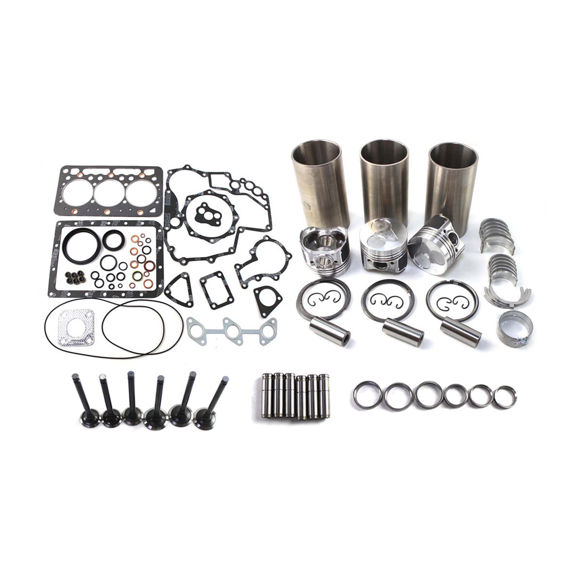 BeyongParts? D722 D722EBH D722E Engine Overhaul Rebuild Kit for Kubota Tractor Forklift Parts